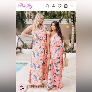 Pink lily found my forever tropical print vacation dress